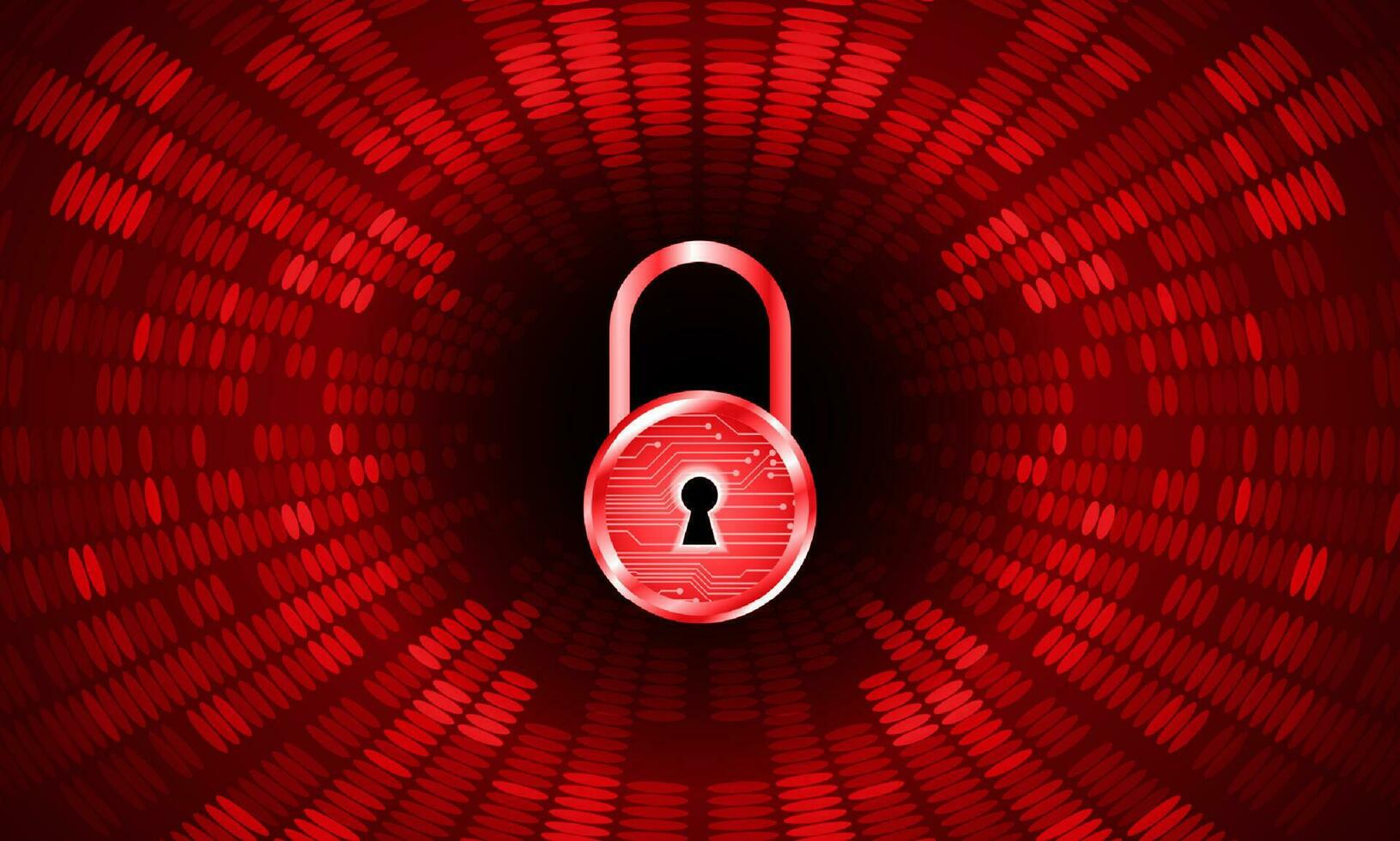 Modern Cybersecurity Technology Background with padlock vector
