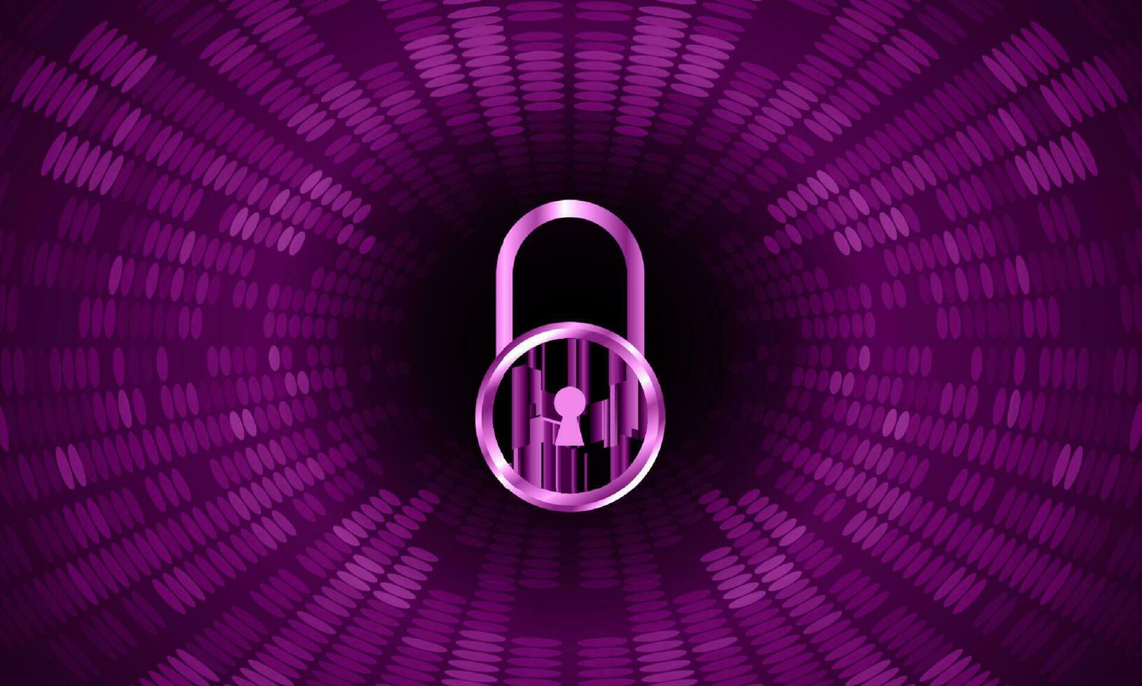 Modern Cybersecurity Technology Background with padlock vector