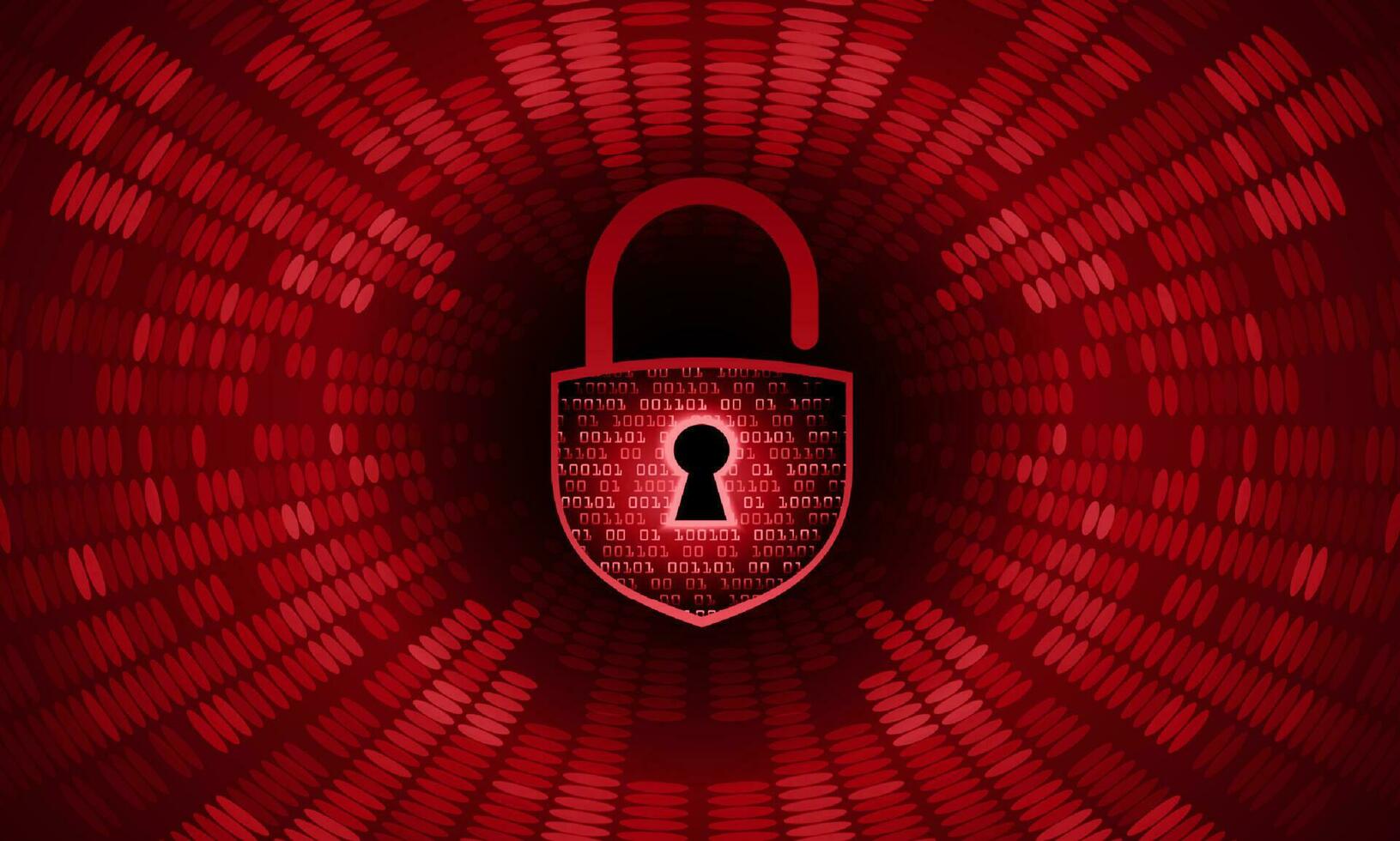 Modern Cybersecurity Technology Background with padlock vector