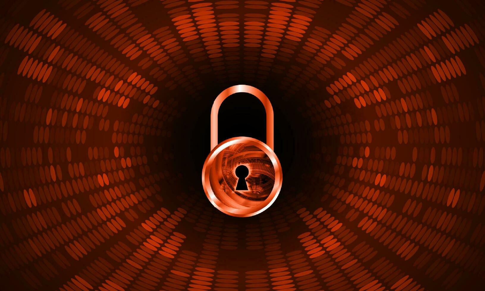 Modern Cybersecurity Technology Background with padlock vector