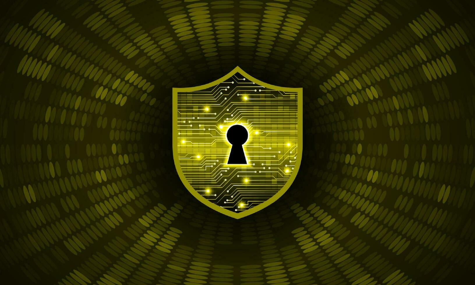 Modern Cybersecurity Technology Background with shield and lock vector