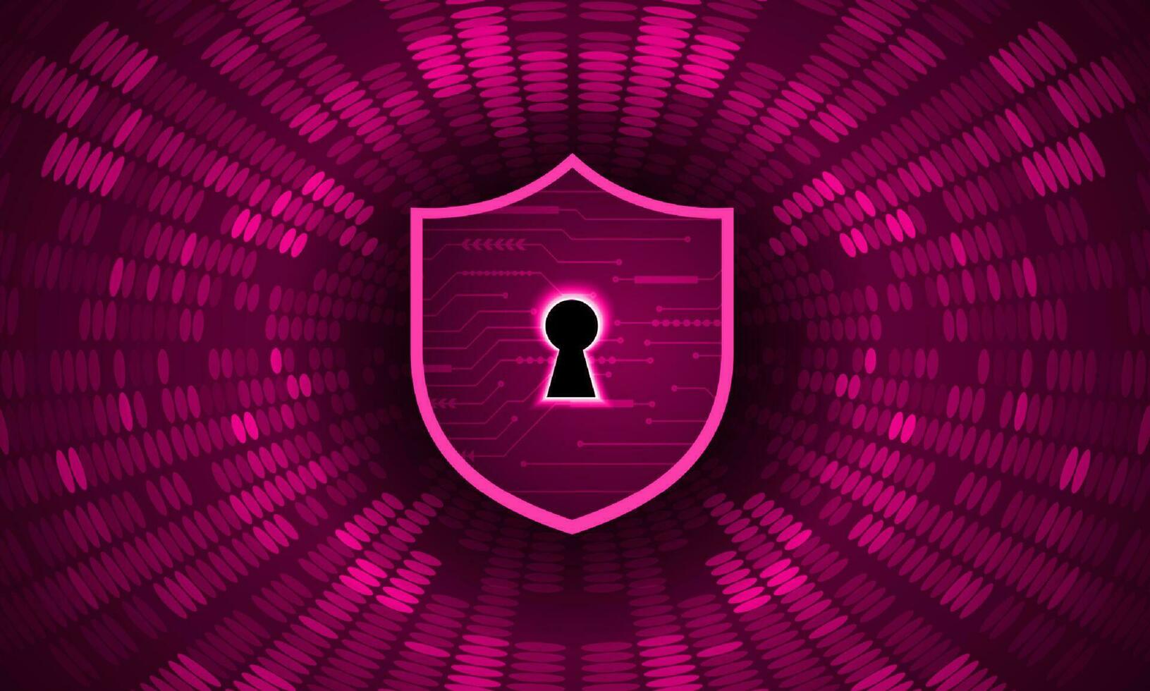 Modern Cybersecurity Technology Background with shield and lock vector