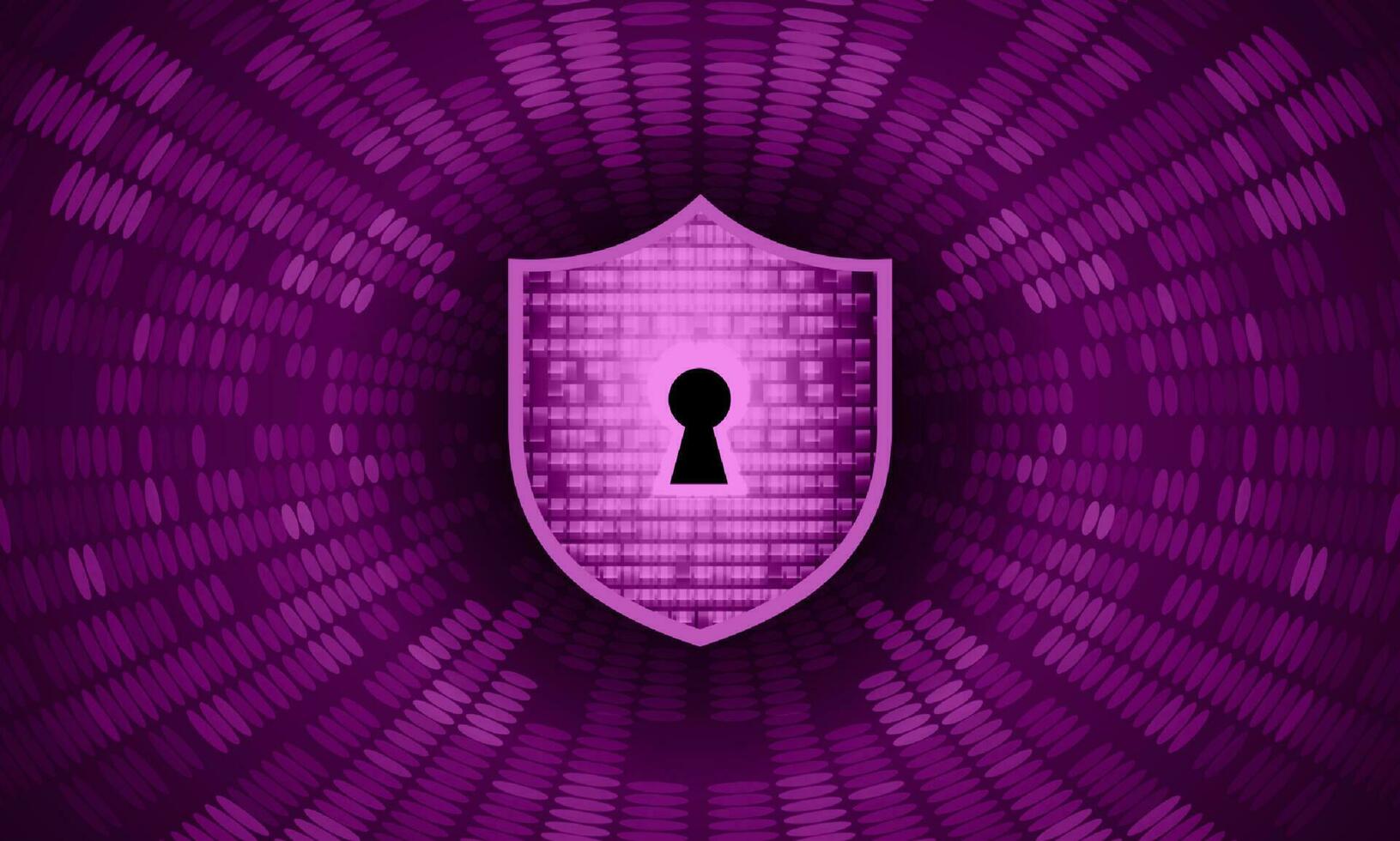 Modern Cybersecurity Technology Background with shield and lock vector