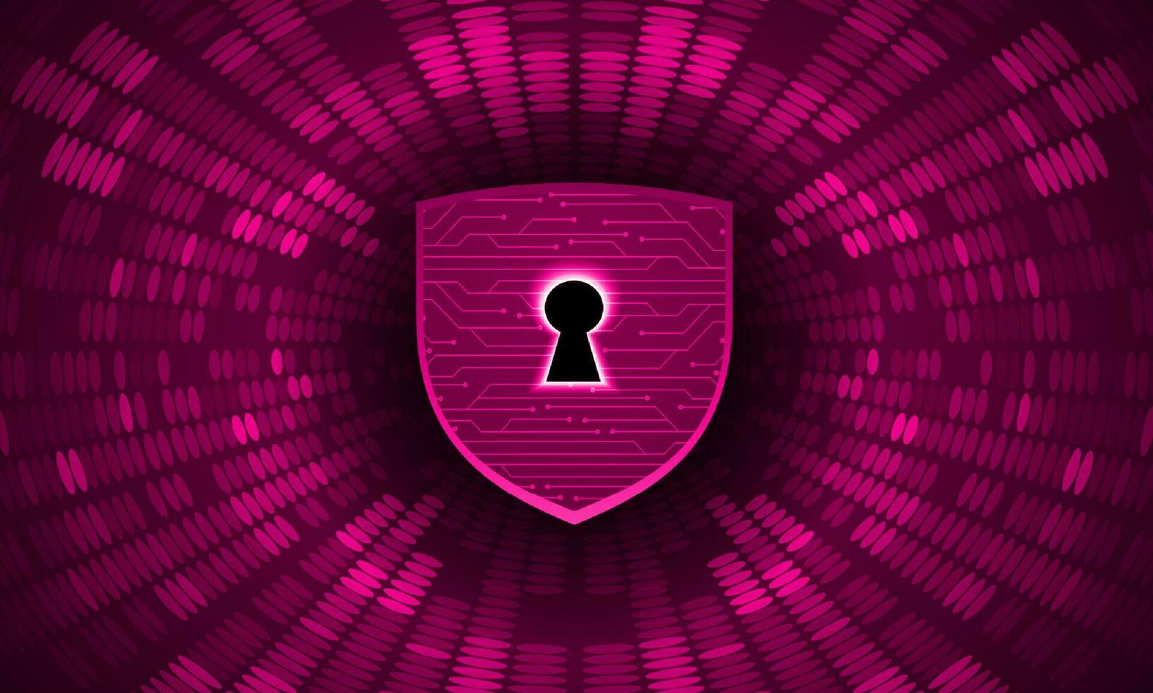 Modern Cybersecurity Technology Background with shield and lock vector