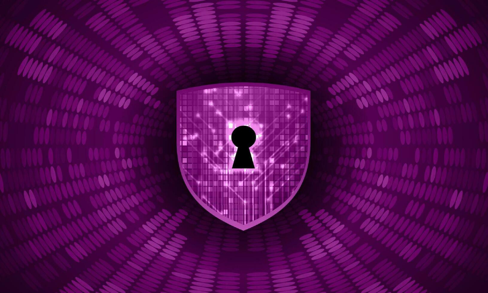 Modern Cybersecurity Technology Background with shield and lock vector