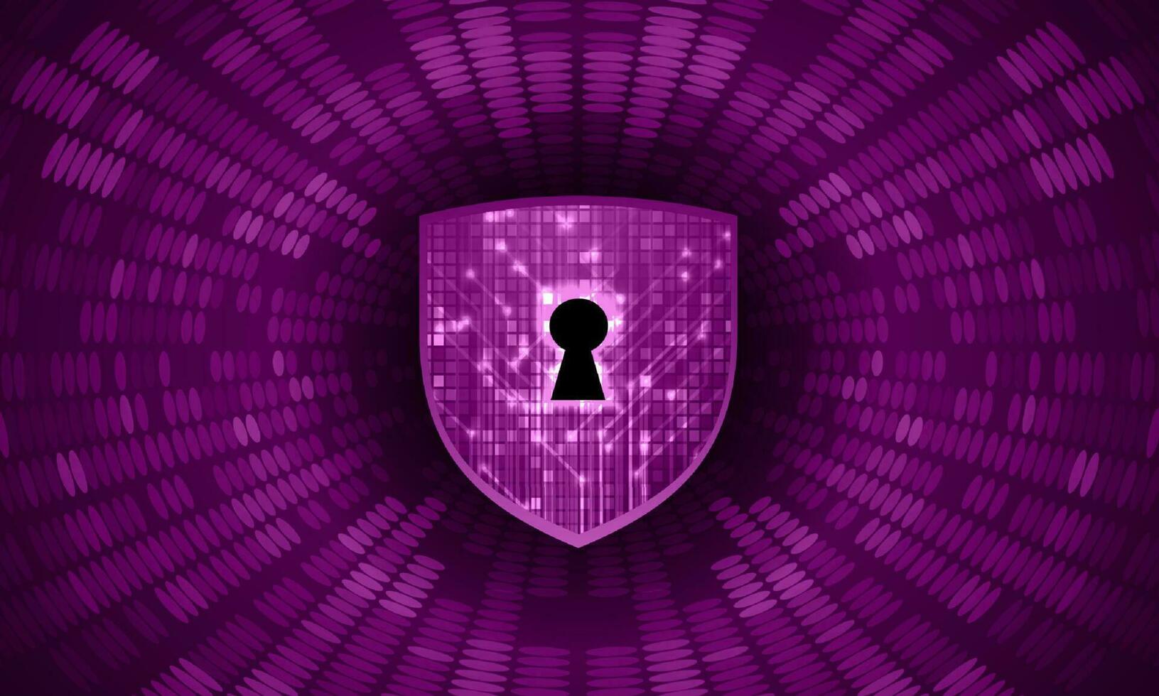 Modern Cybersecurity Technology Background with shield and lock vector