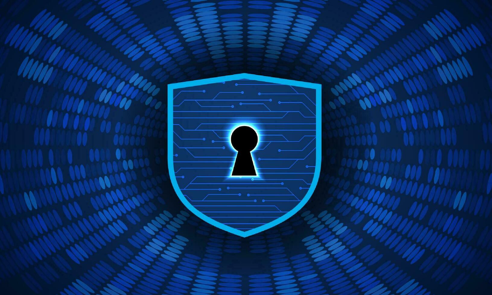 Modern Cybersecurity Technology Background with shield and lock vector