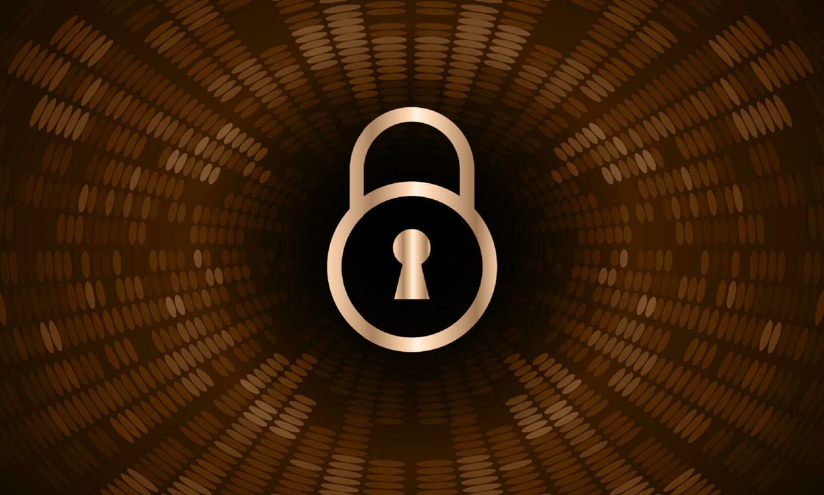 Modern Cybersecurity Technology Background with padlock vector