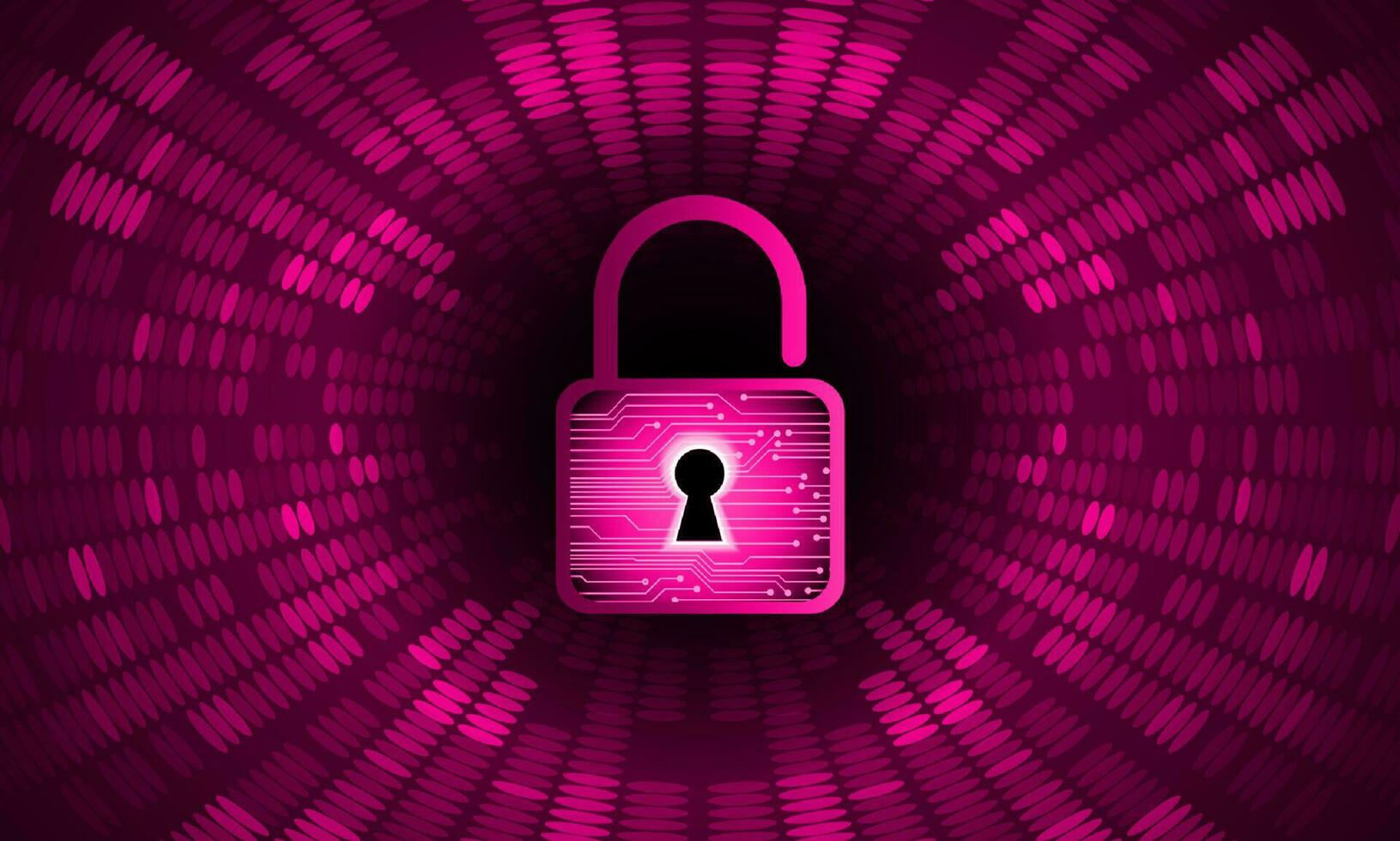 Modern Cybersecurity Technology Background with padlock vector