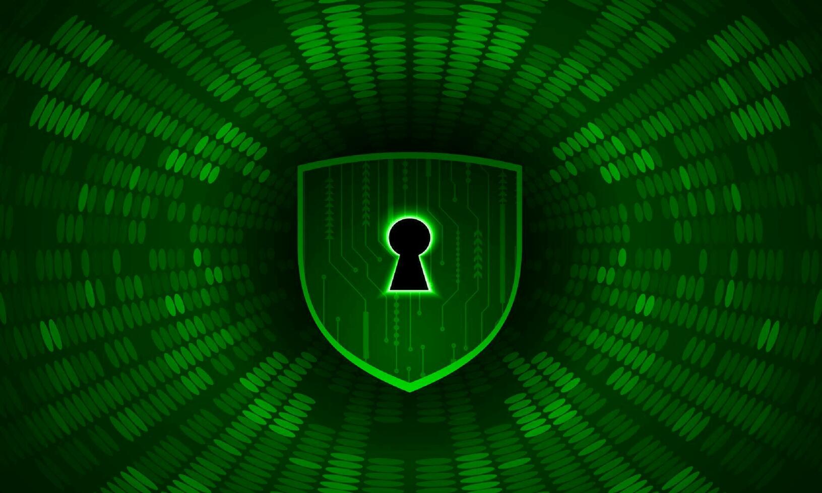 Modern Cybersecurity Technology Background with shield vector