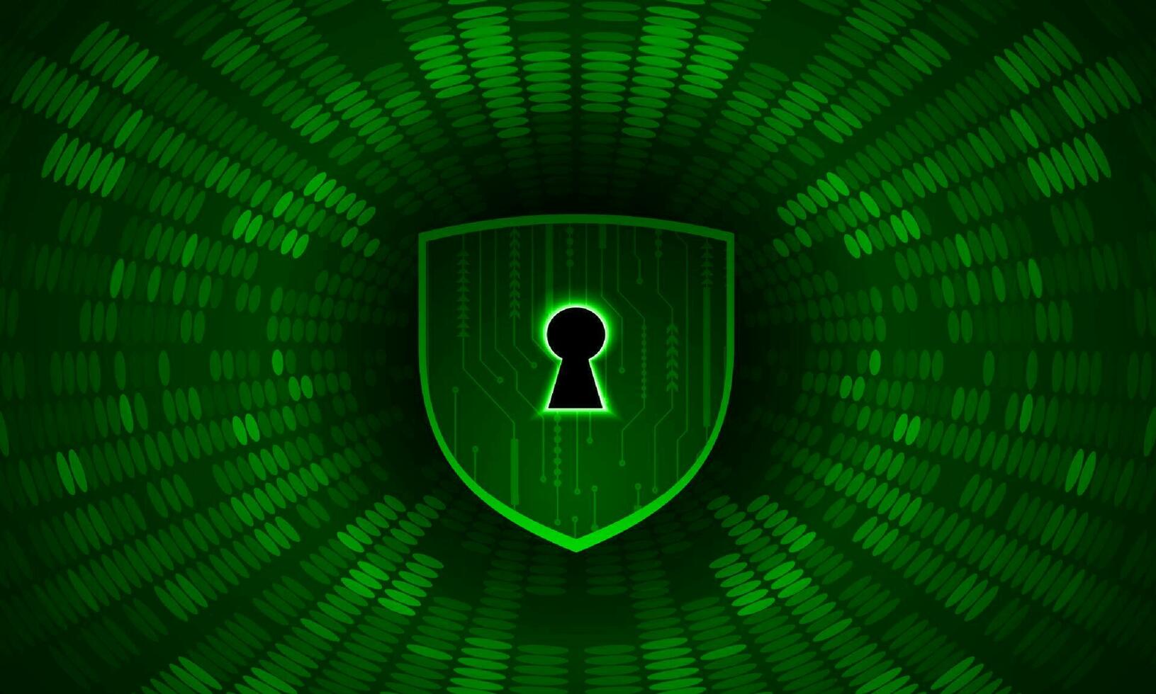 Modern Cybersecurity Technology Background with shield vector