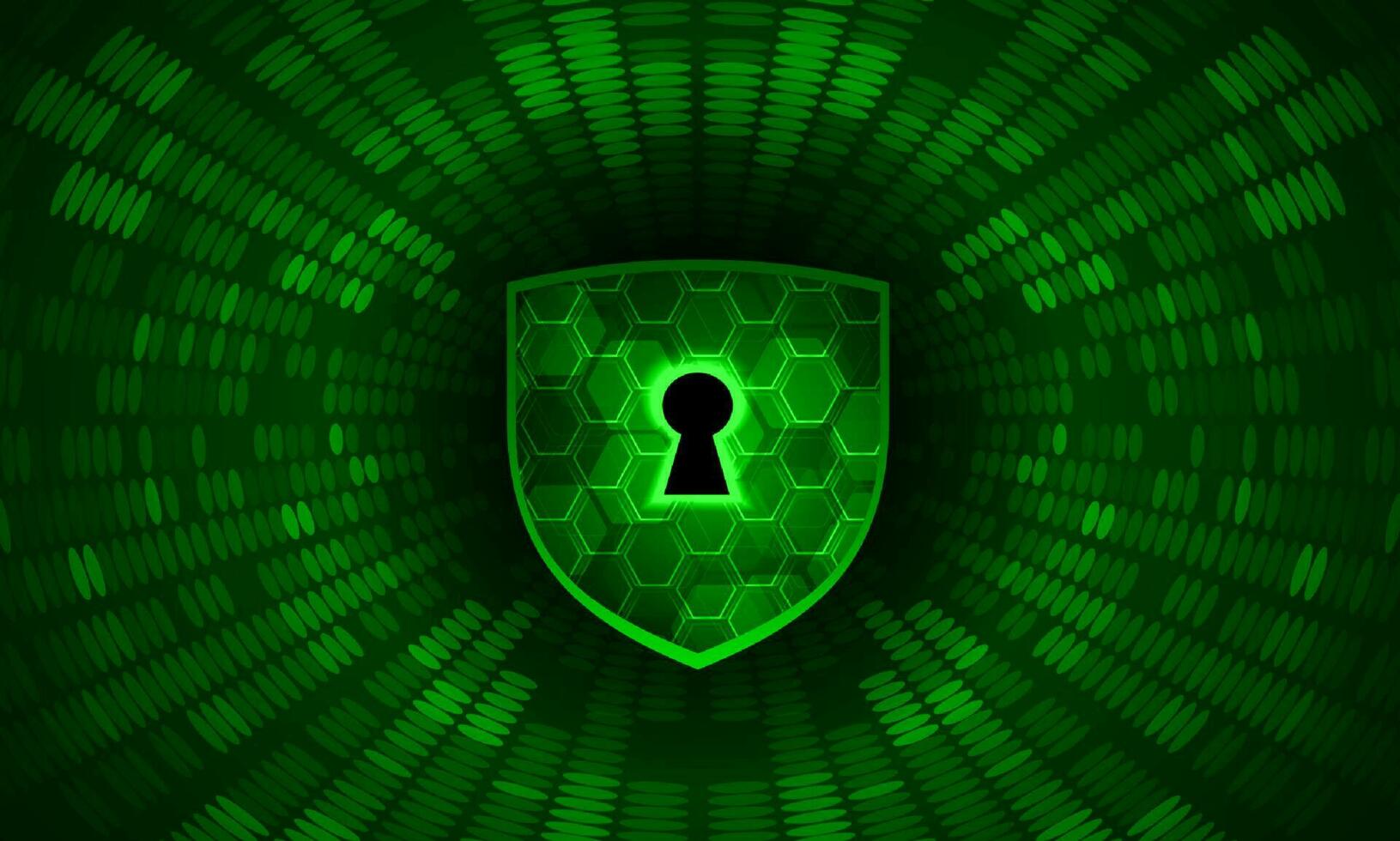 Modern Cybersecurity Technology Background with shield vector