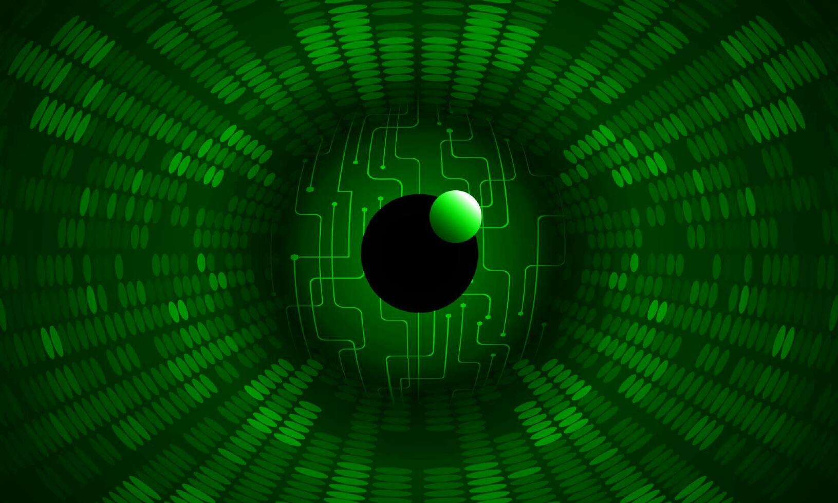 Modern Holographic Eye on Technology Background vector