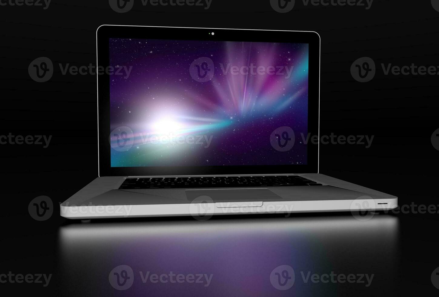 Laptop Front 3D photo