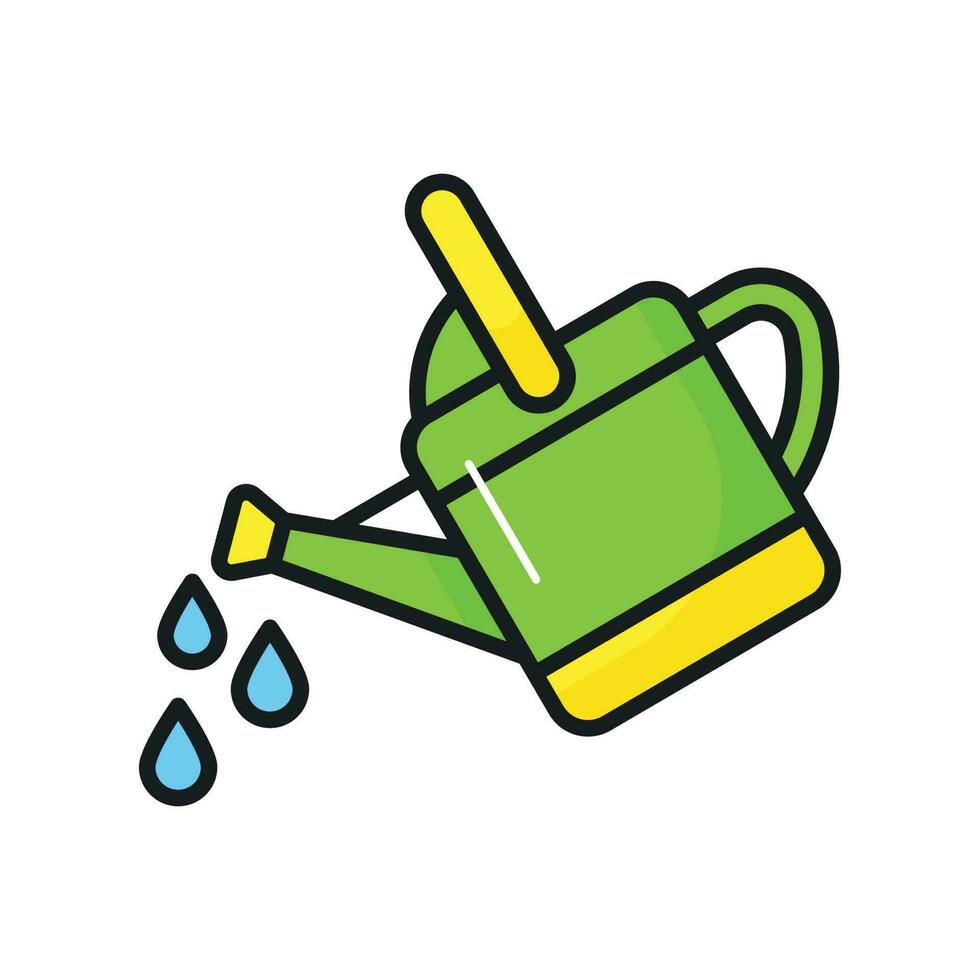 An icon of watering can in editable style is up for premium use, gardening equipment vector