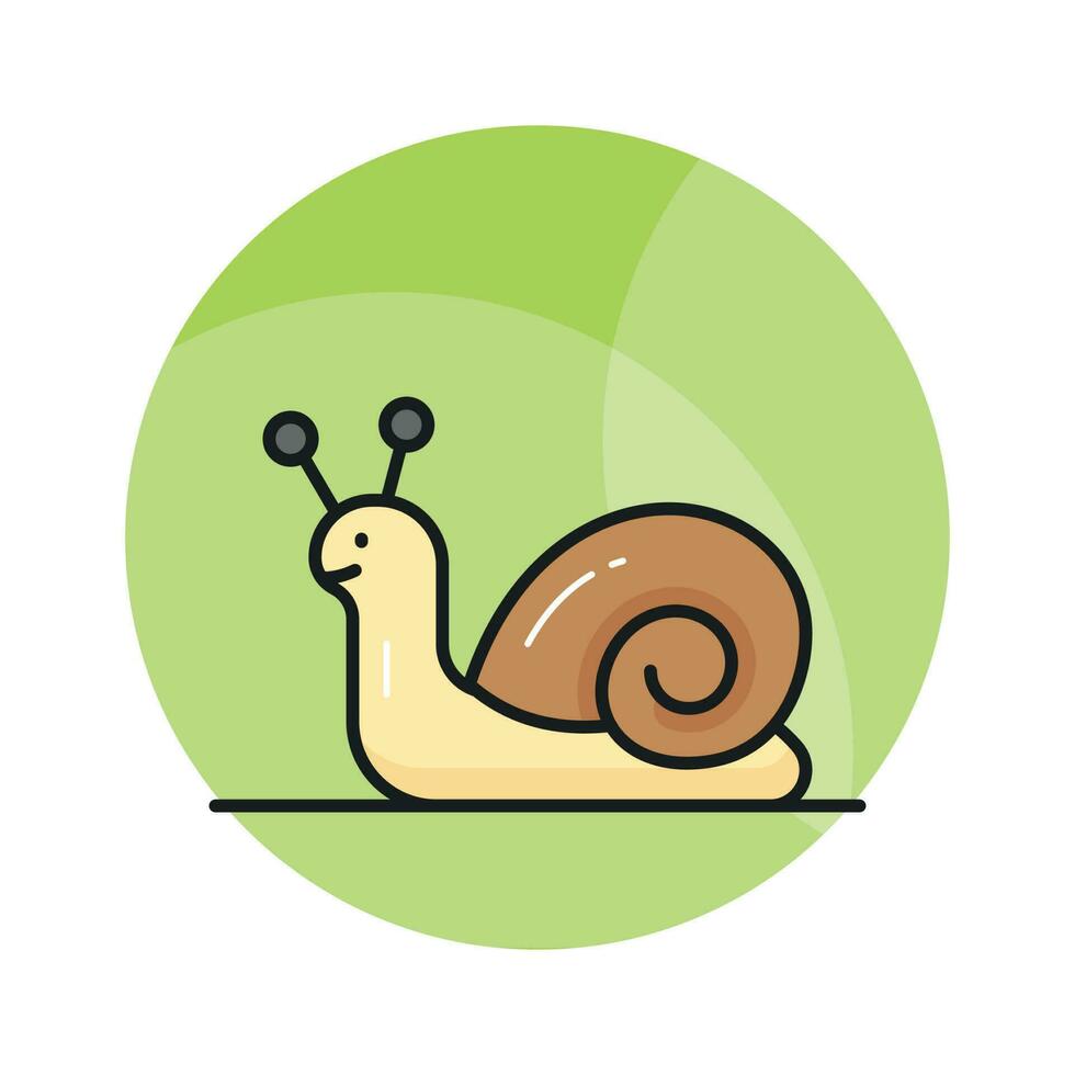 An icon of snail in modern style, beautifully designed icon of snail in trendy style vector