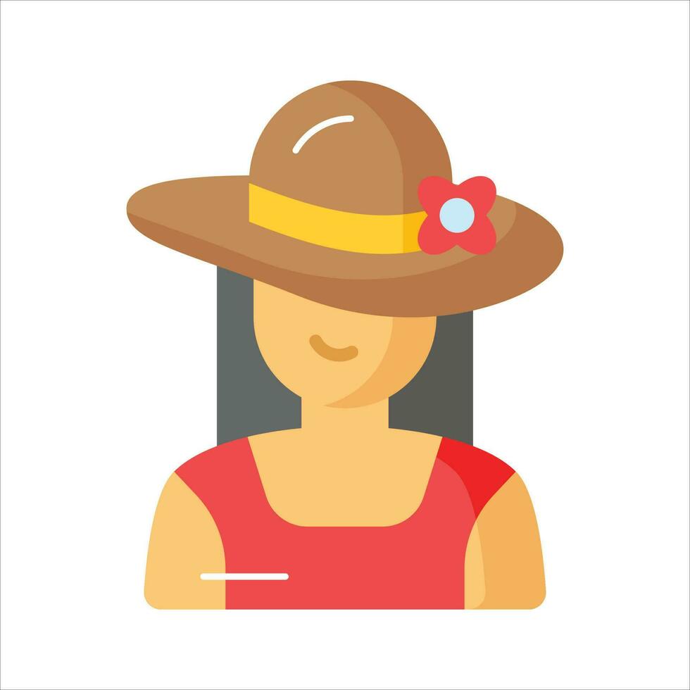 Get hold on this carefully crafted vector of woman avatar in modern style