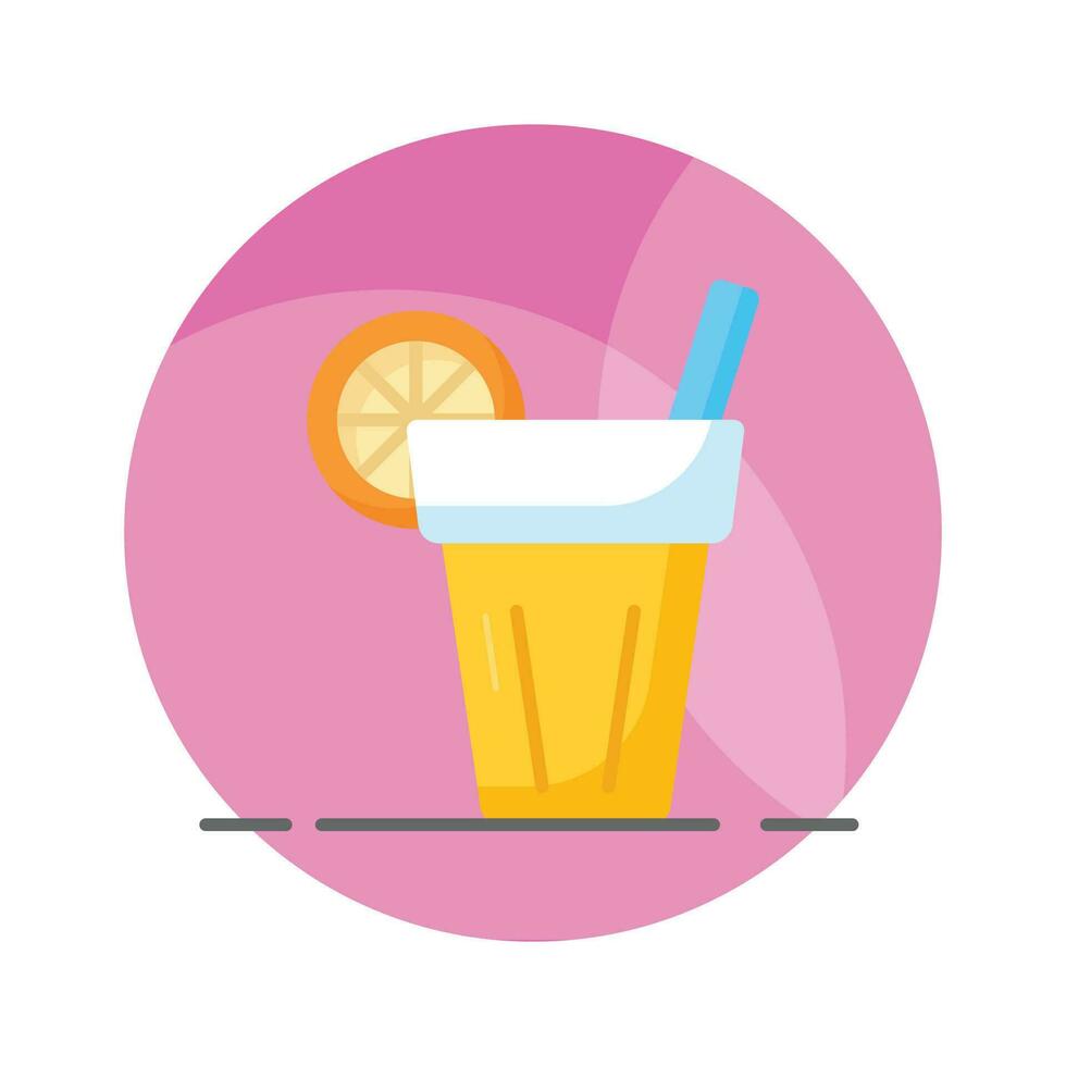 Get hold on this amazing icon of lemonade in editable style, summer drink vector