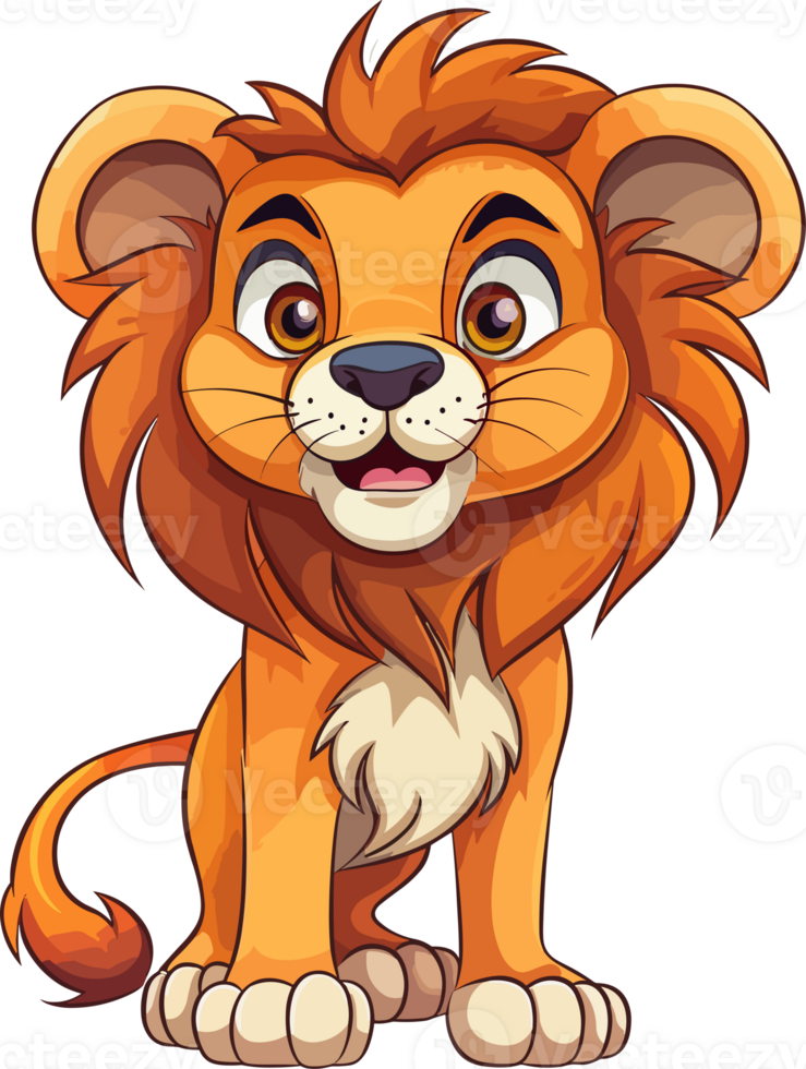 Cartoon Lion transparent background png