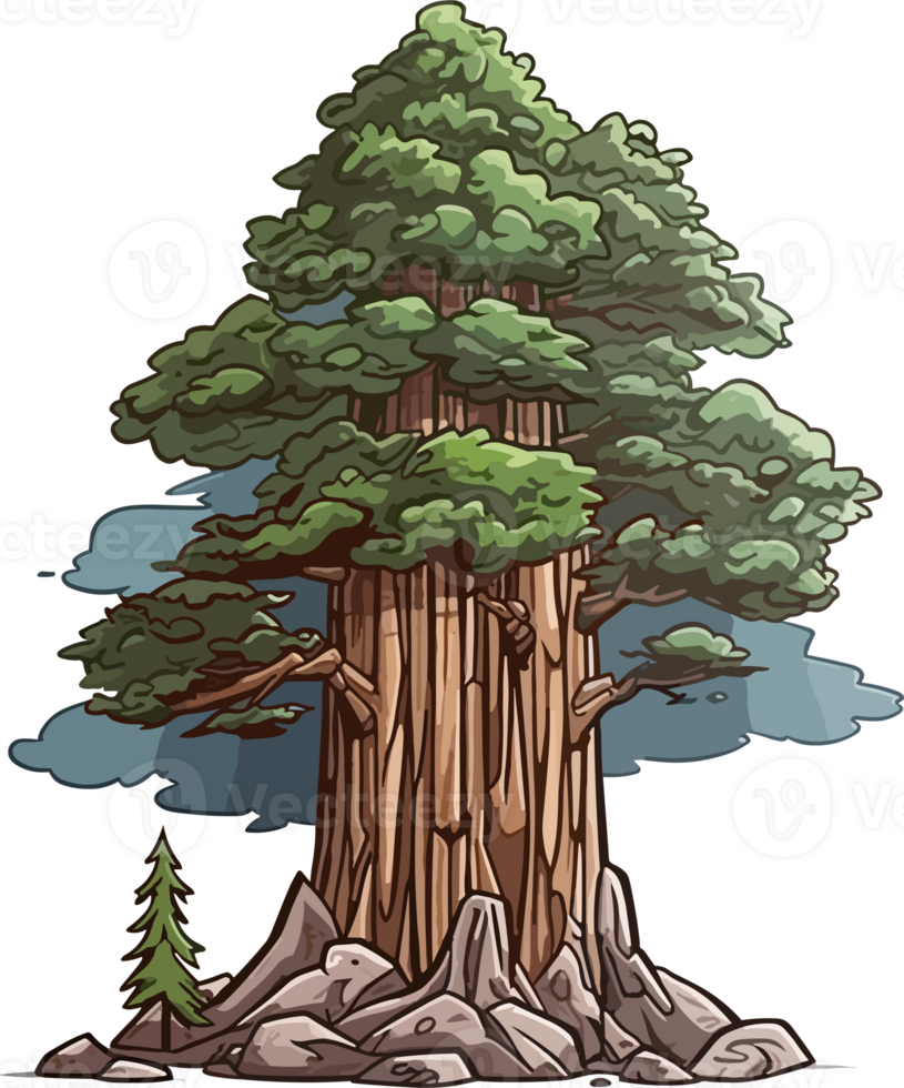 Sequoia tree transparent background png