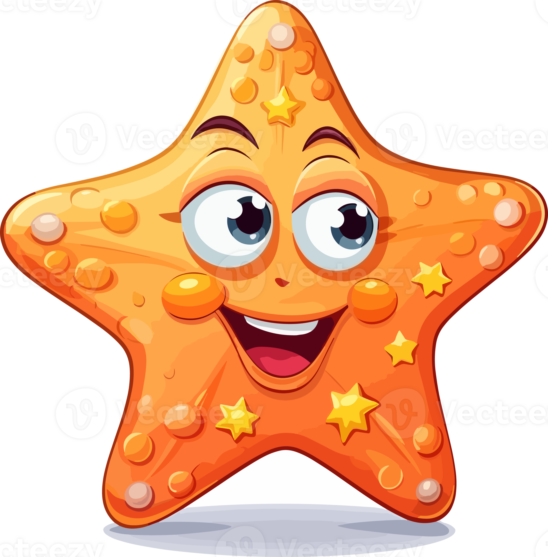Funny Star Emoji design, 24521131 PNG