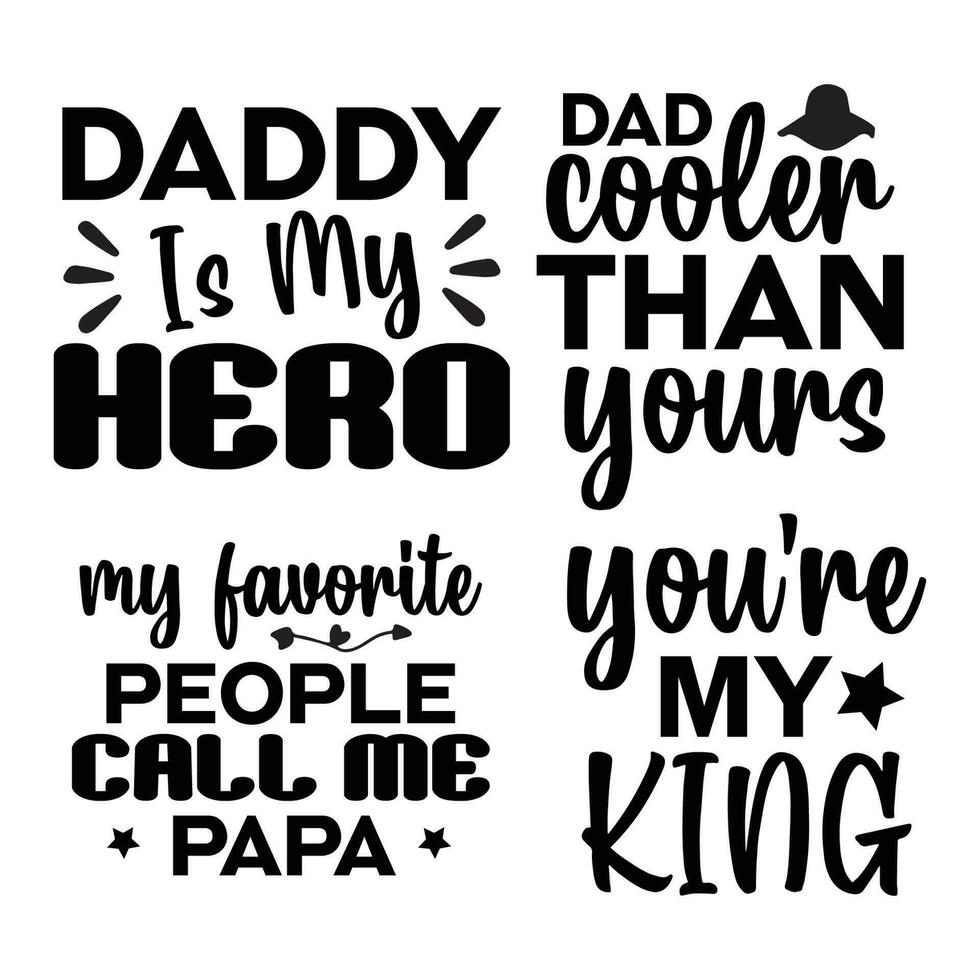 Father Day T Shirt Design Bundle vector