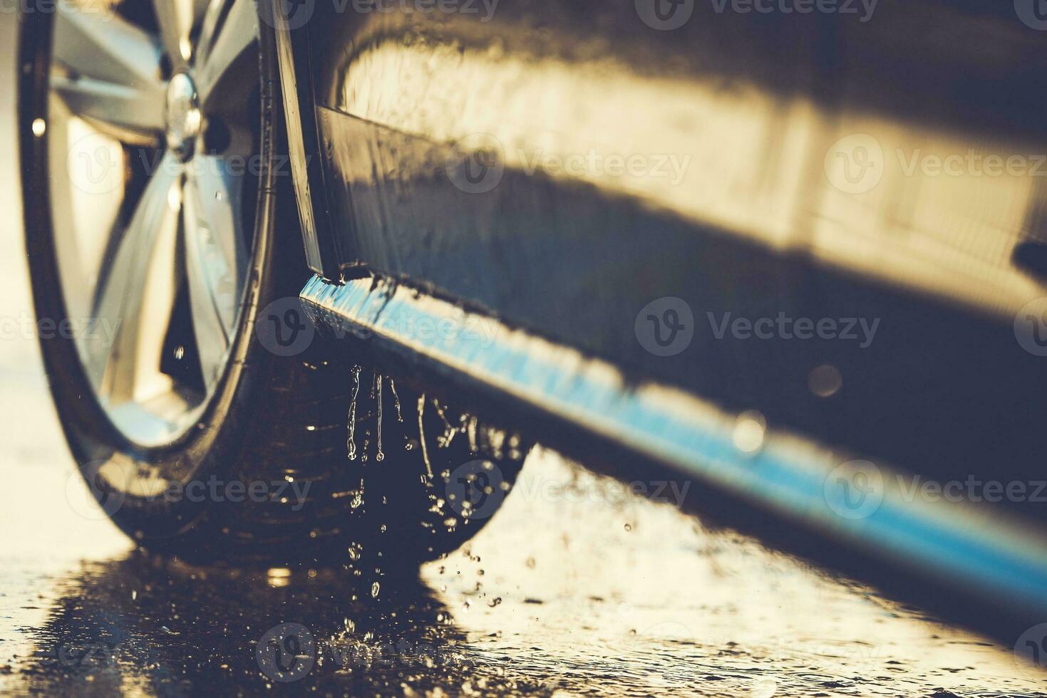 Car Washing Details Closeup photo