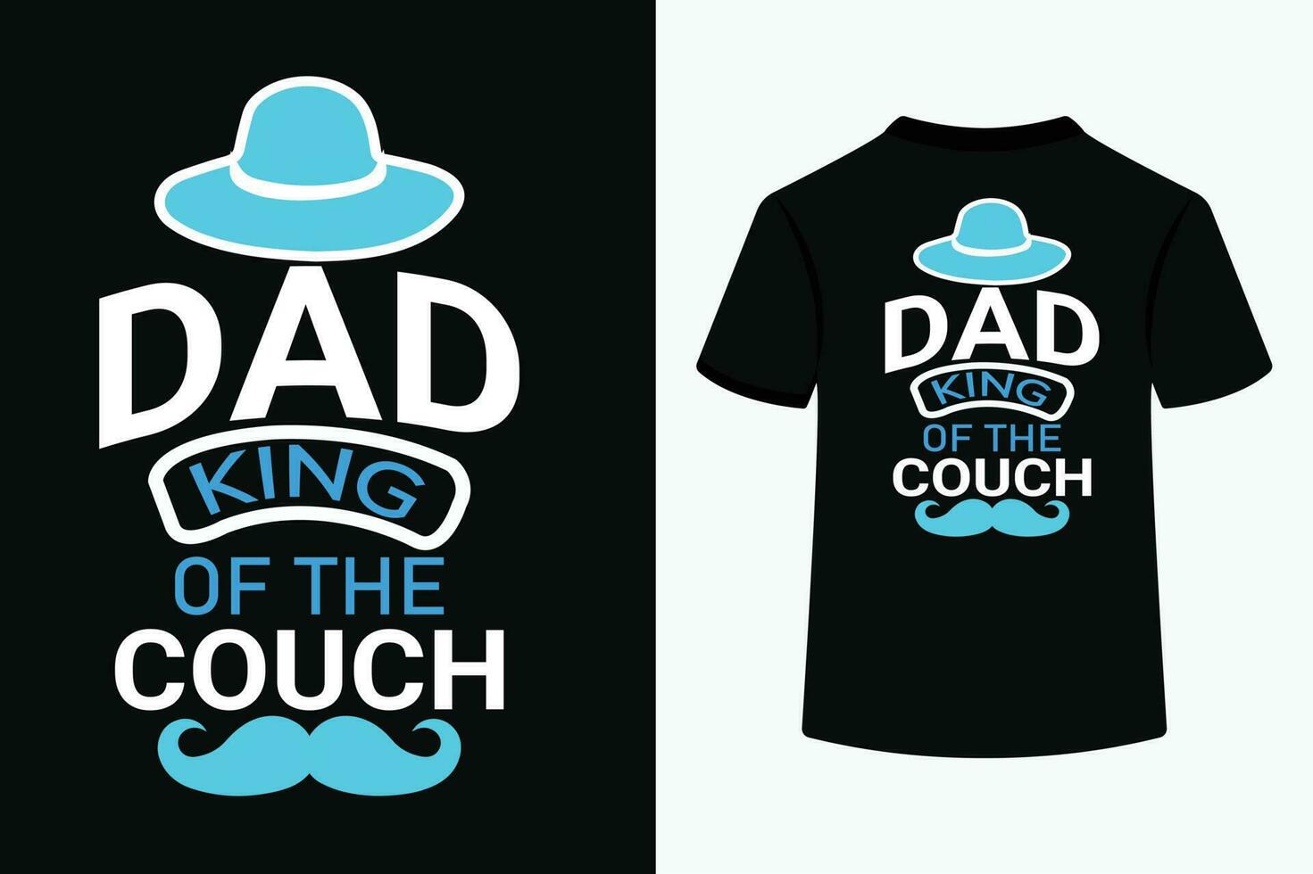papá Rey de el sofá tipografía camiseta diseño vector