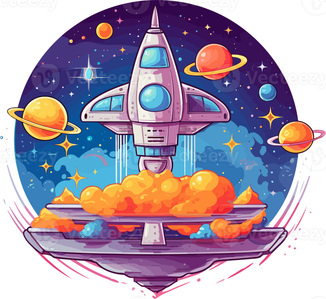 universe. space. space trip. design,Cartoon outer space set png