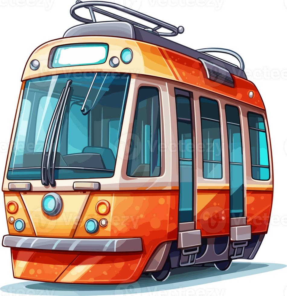 Tram transparent background png