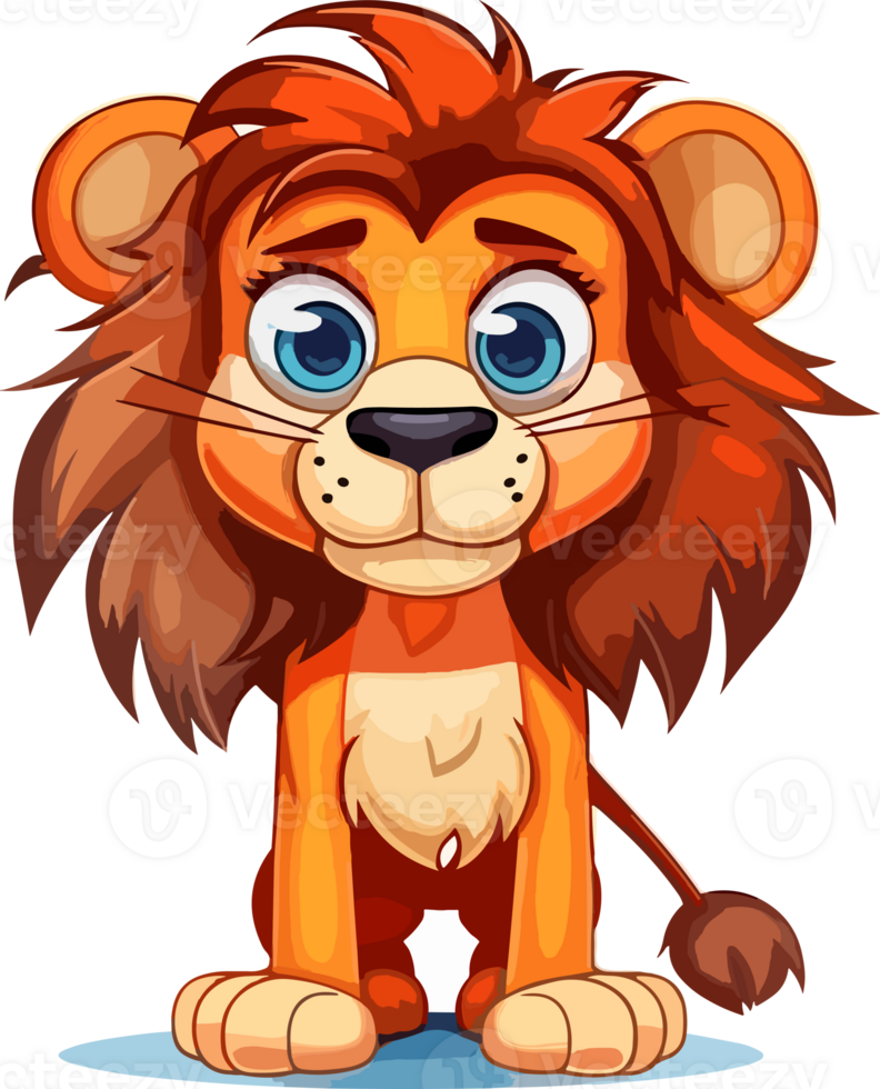 Cartoon Lion transparent background png