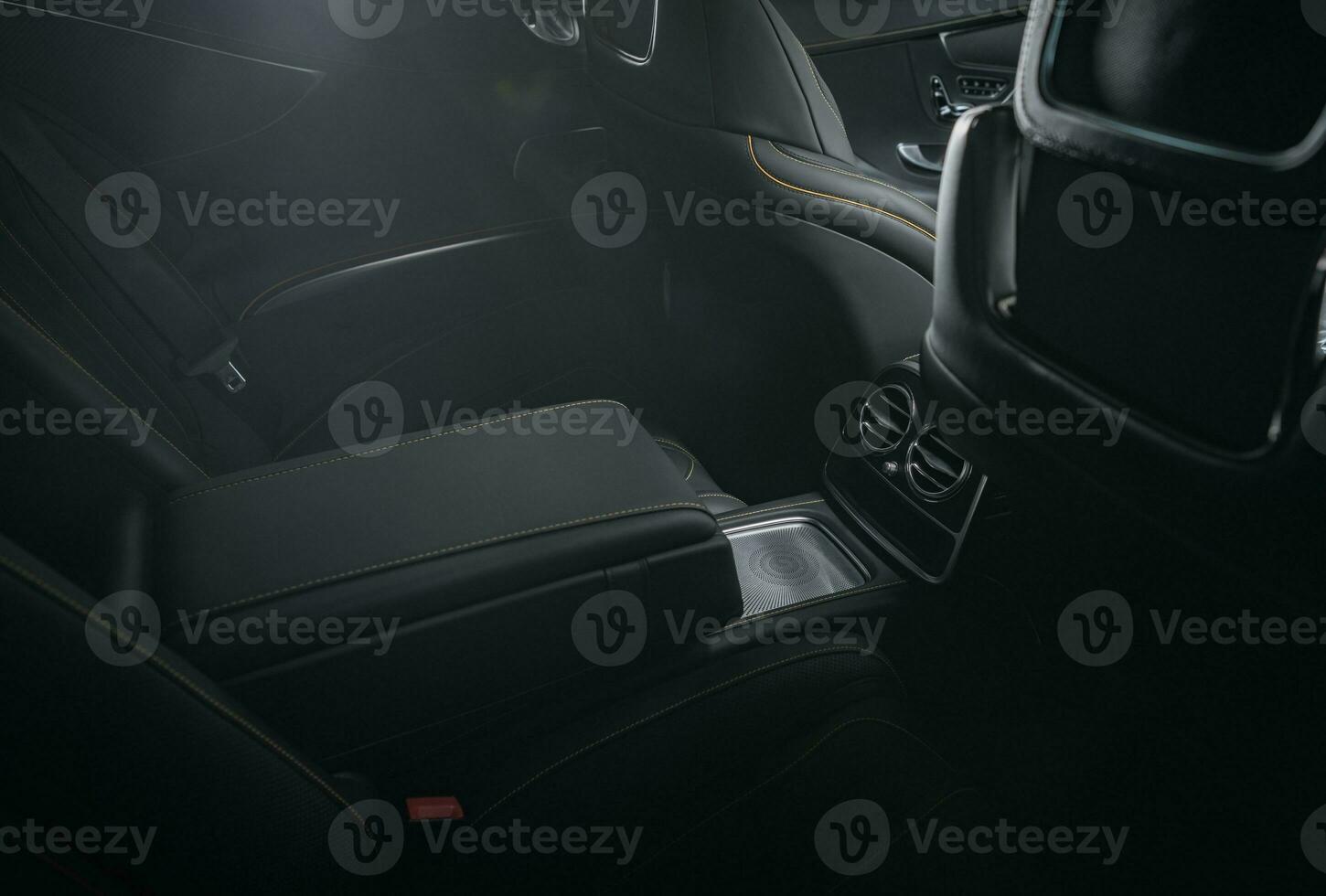 Luxury Leather Modern Vehicle Interior photo