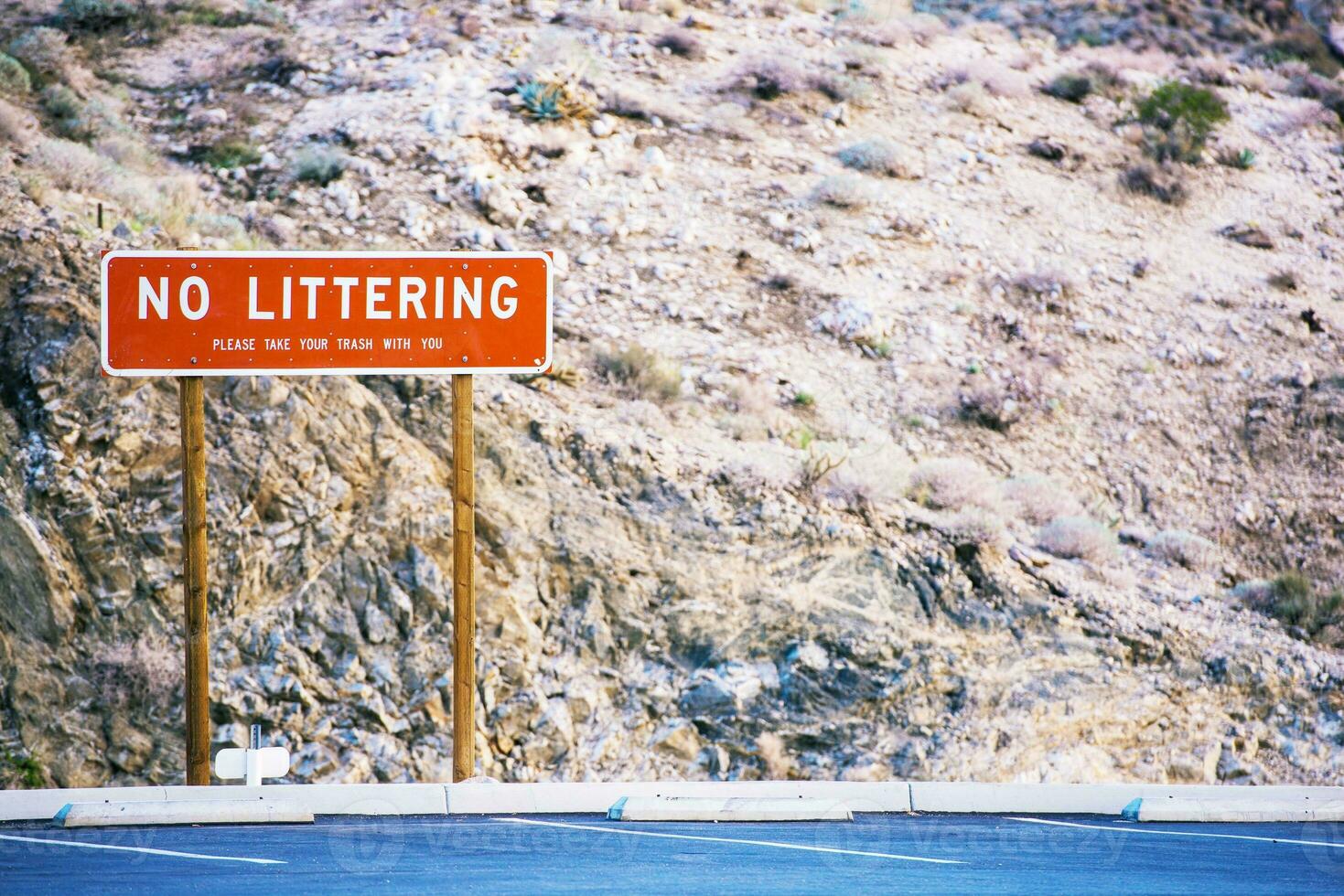 No Littering Sign photo