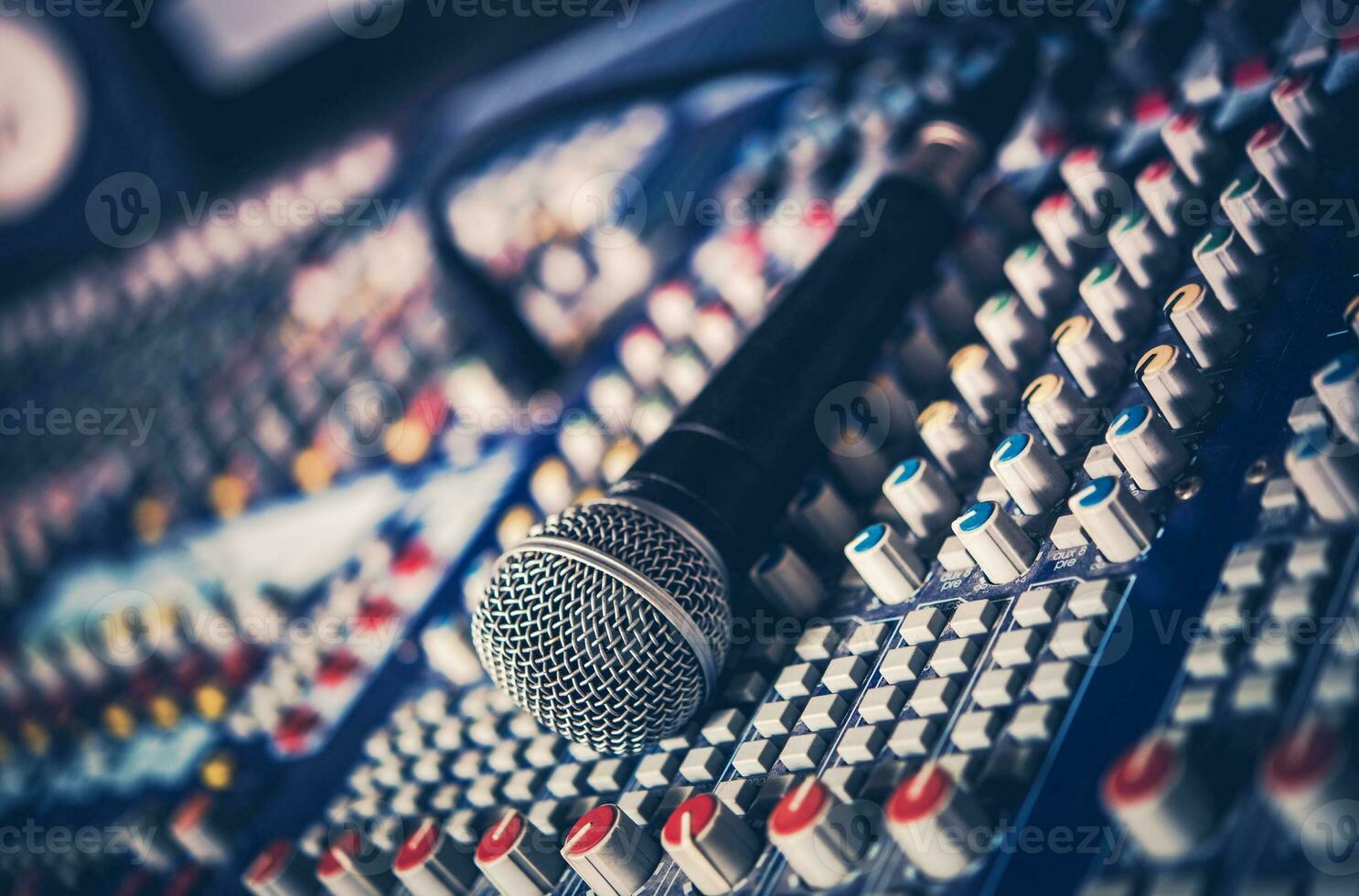 Microphone and Audio Mixer photo