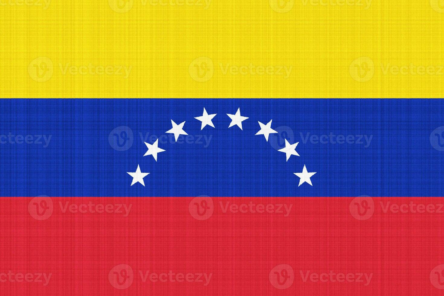 Flag of the Venezuela on a textured background. Concept collage. photo