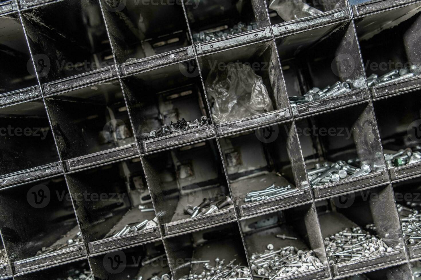 Bolts Shelf Closeup photo