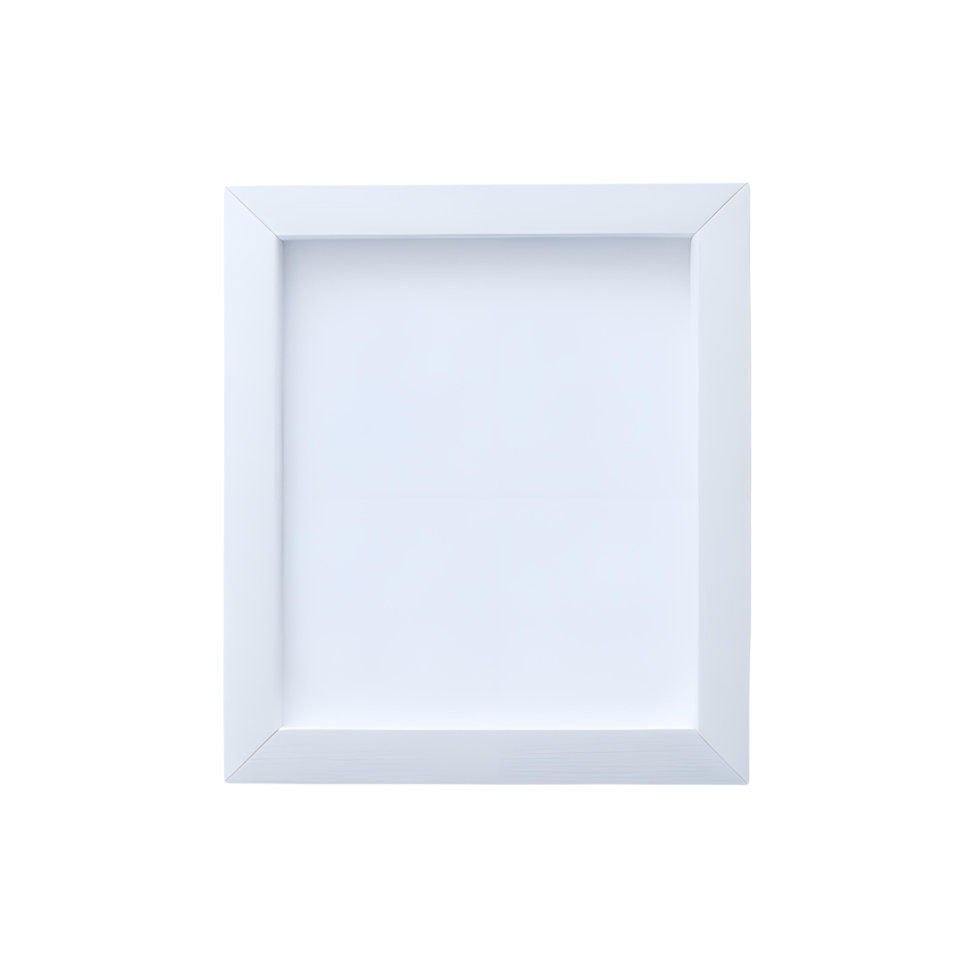 white blank frame with white border mockup, Empty blank frame mockup