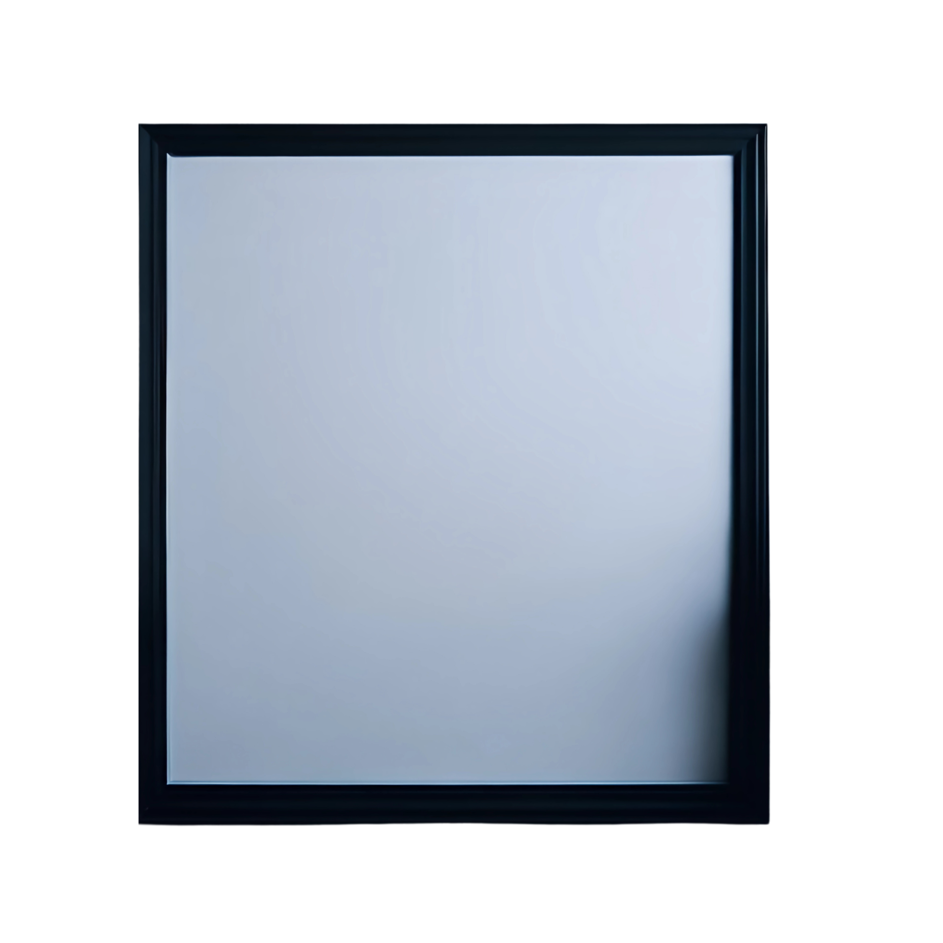 Isolated White Canvas with a Minimalist White Border, White frame ...