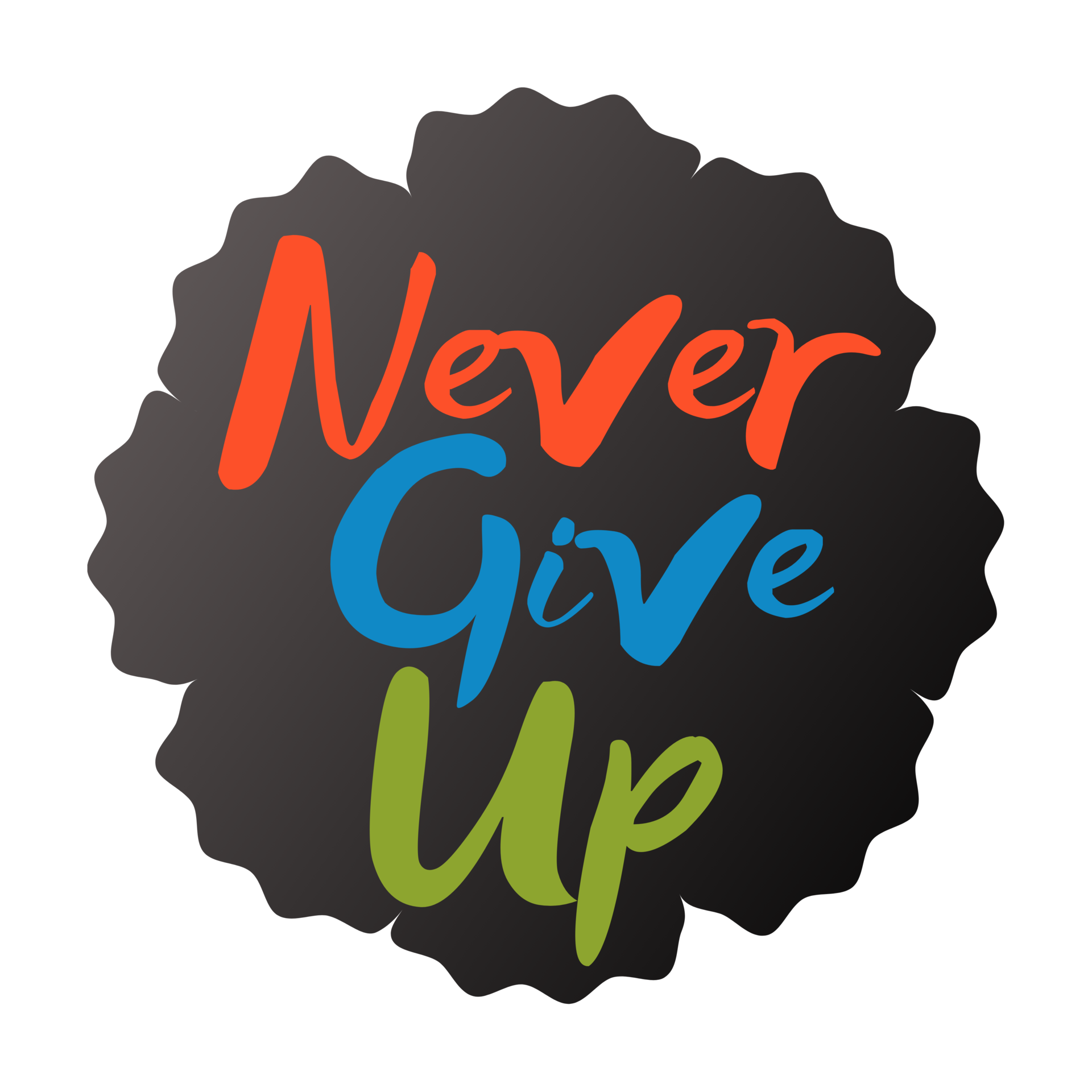 never give up Text, calligraphy clipart, Typography, digital art ...