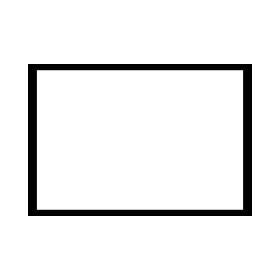 blank tablet element on transparent background, black border rectangle shape clipart, empty tablet designs png