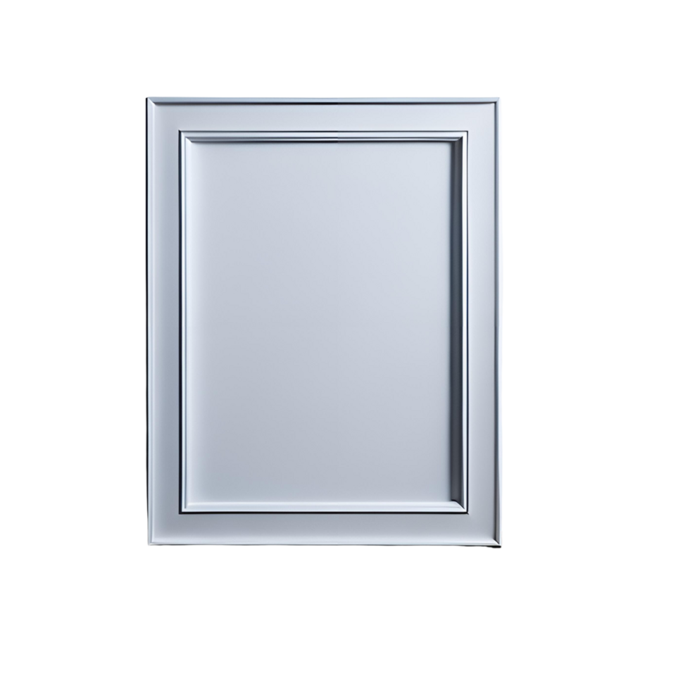 white blank frame with  white border mockup, Empty blank frame mockup, blank picture frame template, frame mockup on transparent background,  minimalistic frame clipart png