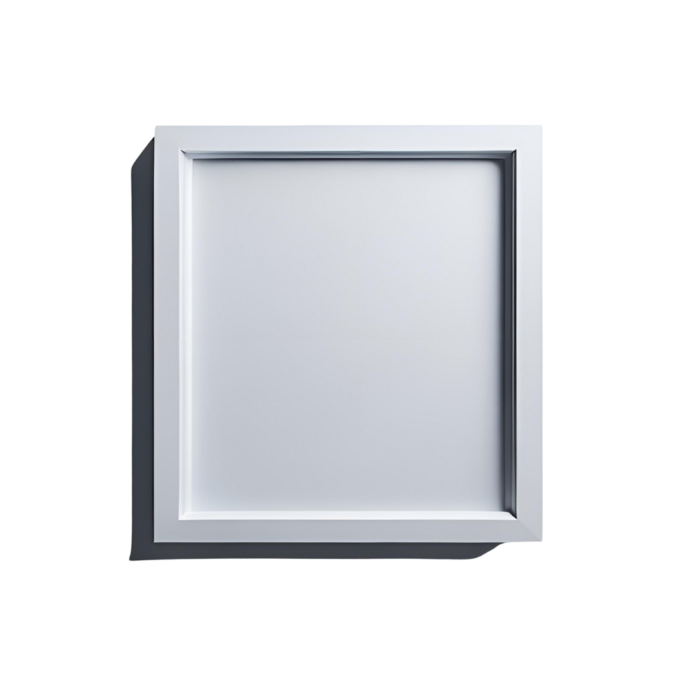 Empty blank frame mockup, blank picture frame template, empty frame design, frame mockup on transparent background, minimalistic frame clipart png