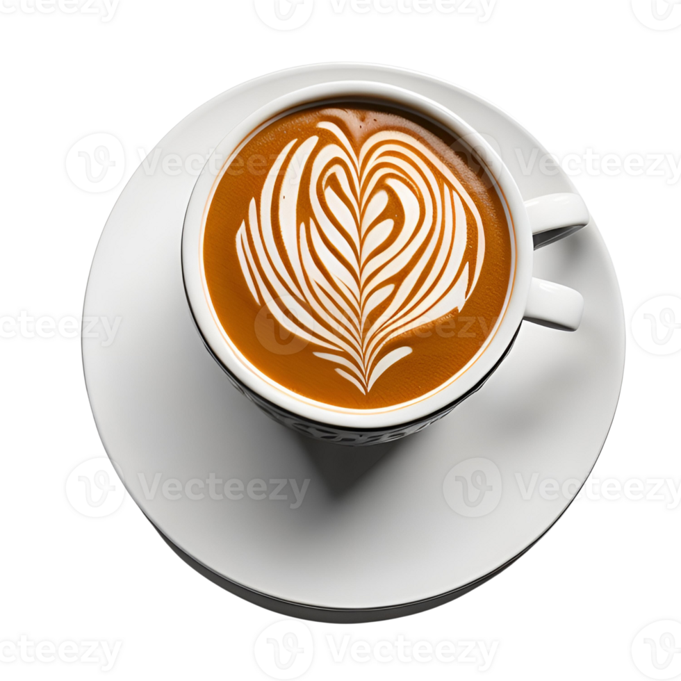 Cappuccino Coffee Cup on trasparent background png