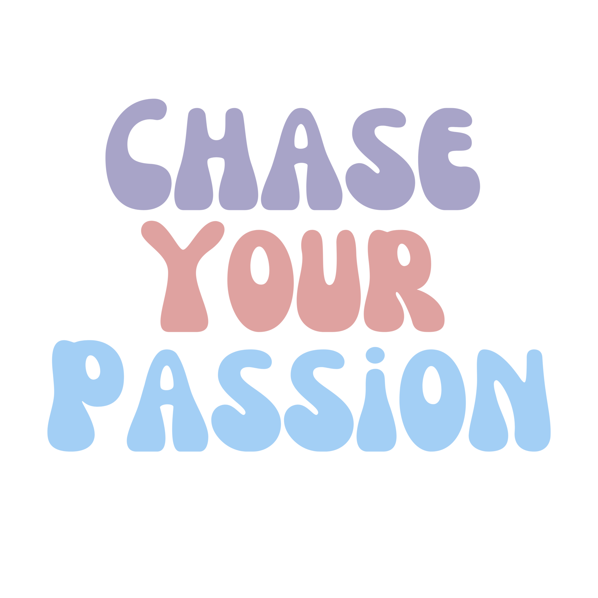 chase your passion Text, calligraphy clipart, Typography, digital art