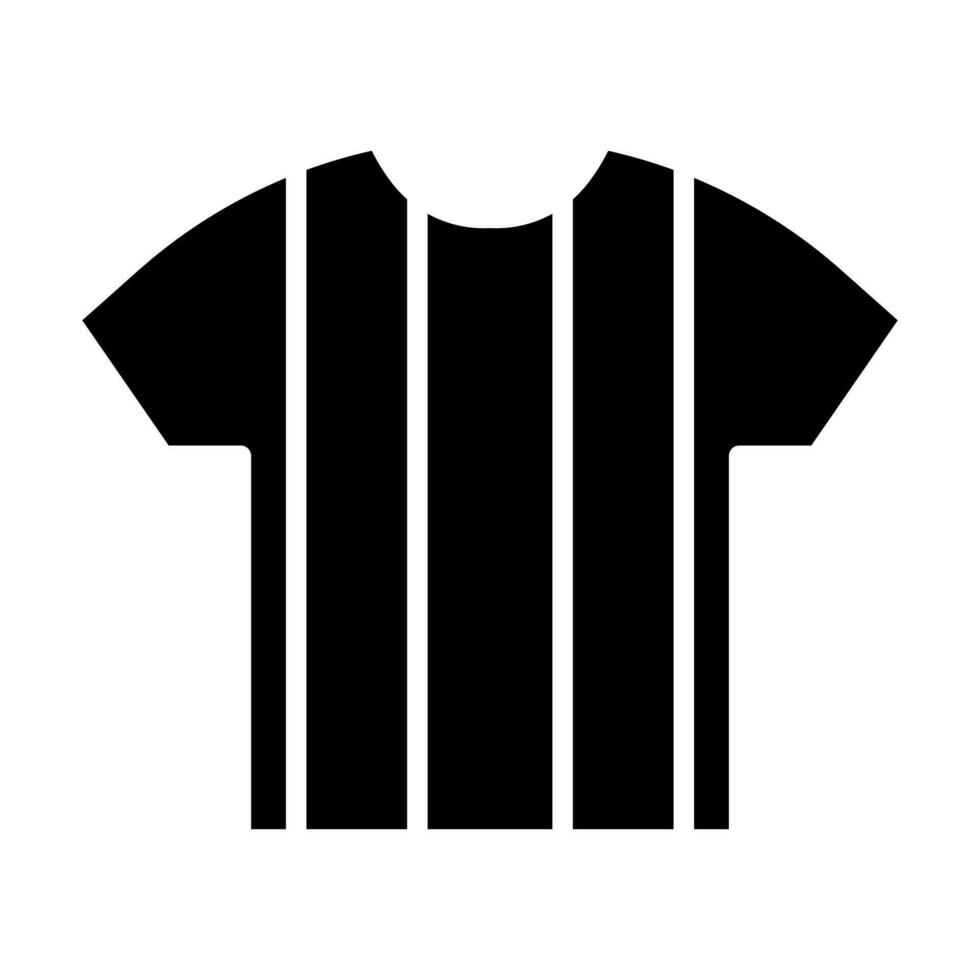 Referee Shirt Glyph Icon Design vector
