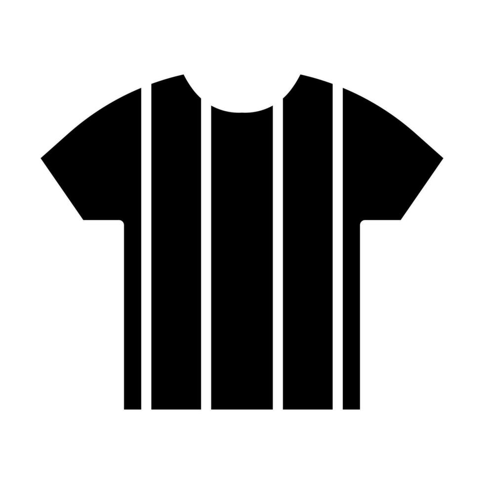 Referee Shirt Glyph Icon Design vector