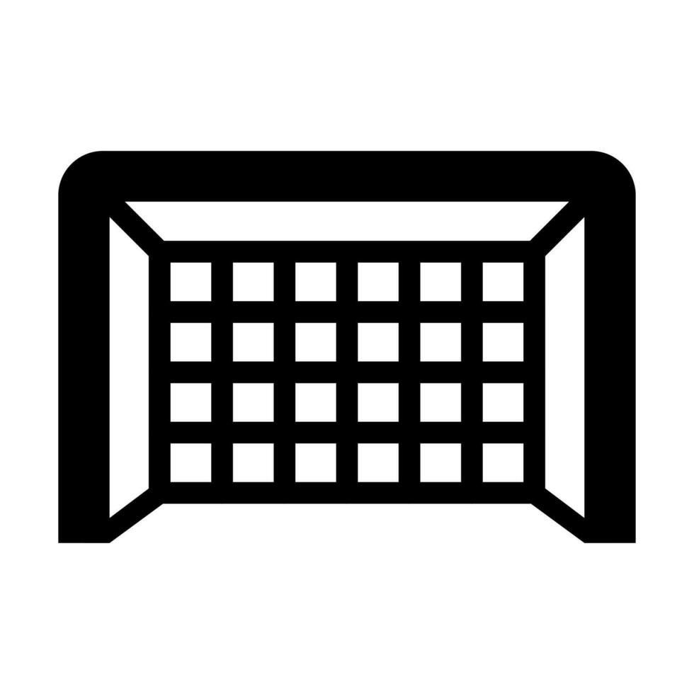 Goal Post Glyph Icon Design vector