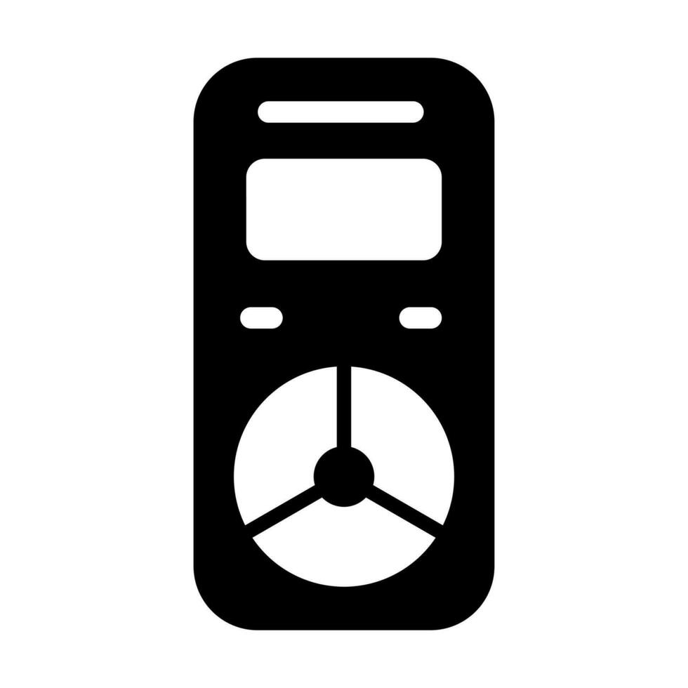 Dosimeter Glyph Icon Design vector