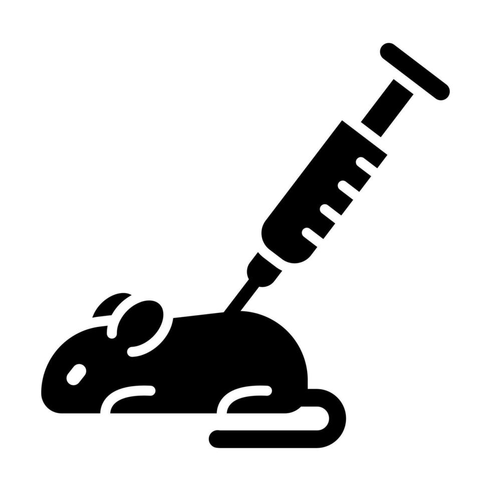 Animal Testing Glyph Icon Design vector
