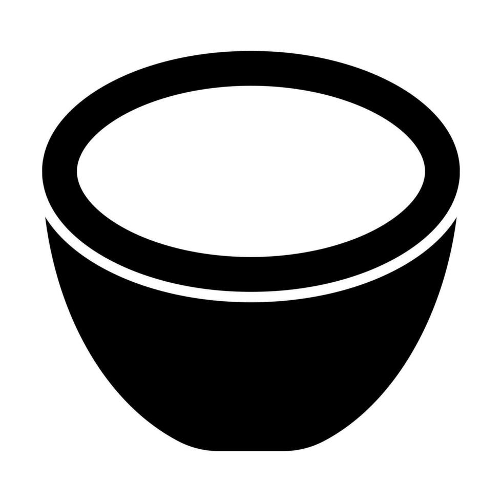 Crucible Glyph Icon Design vector